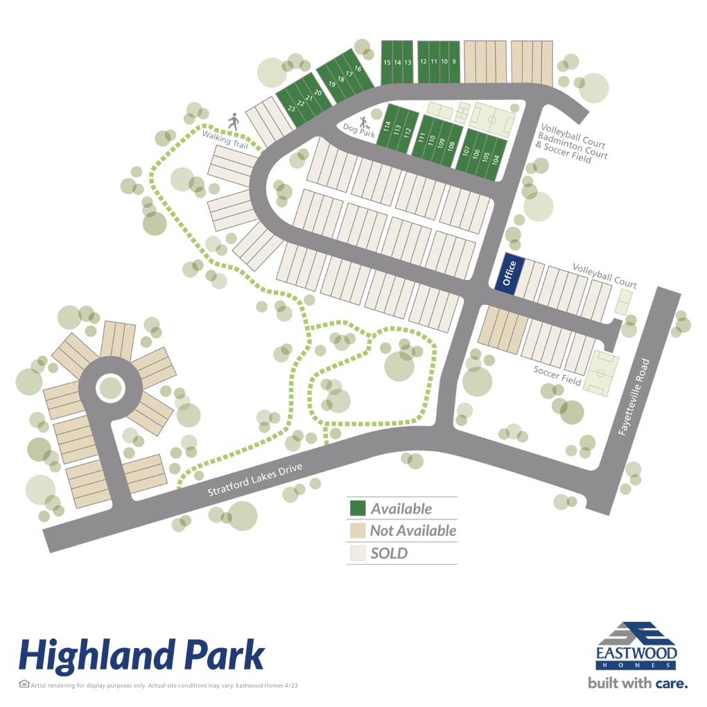 Highland Park Townhomes in Durham, NC For Sale Eastwood Homes